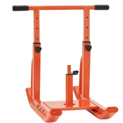 VEVOR Weight Sled, Steel Power Sled, Fitness Training Sleds for Athletic Exercise Speed Improvement, Workout Equipment with Adjustable Height Handle, Compatible with 1/2 in Weight Plates, Orange