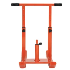 VEVOR Weight Sled, Steel Power Sled, Fitness Training Sleds for Athletic Exercise Speed Improvement, Workout Equipment with Adjustable Height Handle, Compatible with 1/2 in Weight Plates, Orange