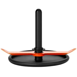 VEVOR Weight Sled, Steel Power Sled, Fitness Strength Training Sleds for Athletic Exercise Speed Improvement, Workout Fitness Equipment with Harness, Compatible with 2 in Weight Plate, Orange & Black