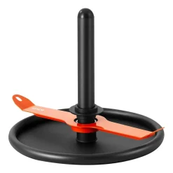 VEVOR Weight Sled, Steel Power Sled, Fitness Strength Training Sleds for Athletic Exercise Speed Improvement, Workout Fitness Equipment with Harness, Compatible with 2 in Weight Plate, Orange & Black