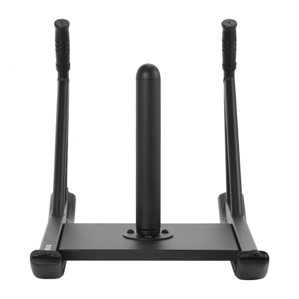 VEVOR Weight Sled, Steel Power Sled, Fitness Strength Training Sleds for Athletic Exercise Speed Improvement, Workout Fitness Equipment with Handle, Compatible with 1/2 in Weight Plates, Black