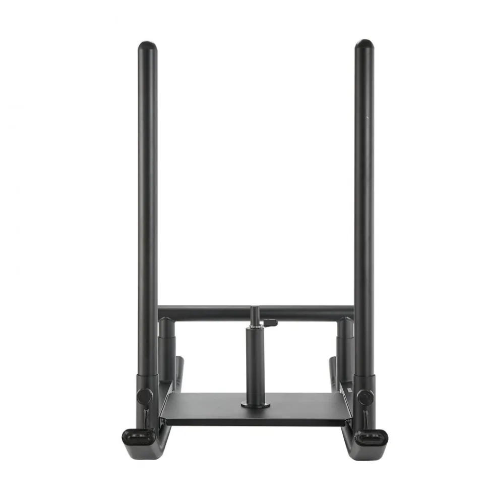 VEVOR Weight Sled, Steel Power Sled, Fitness Strength Training Sleds for Athletic Exercise Speed Improvement, Workout Fitness Equipment with Handle, Compatible with 1/2 in Weight Plates, Black