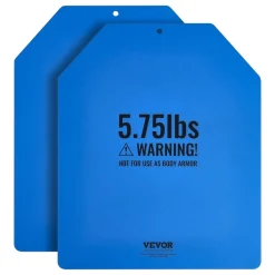 VEVOR Weight Vest Plates, 5.75 LB Pairs, Premium Steel Weighted plates, Contoured Ergonomic Fit – WODs, Additional Weight for Weight Vests, for Strength Training, Running, Fitness, Heavy Workouts