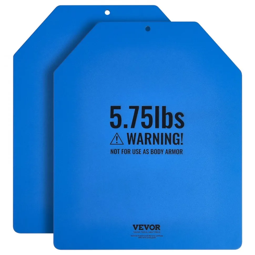 VEVOR Weight Vest Plates, 5.75 LB Pairs, Premium Steel Weighted plates, Contoured Ergonomic Fit – WODs, Additional Weight for Weight Vests, for Strength Training, Running, Fitness, Heavy Workouts