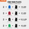 VEVOR Weight Vest Plates, 5.75 LB Pairs, Premium Steel Weighted plates, Contoured Ergonomic Fit – WODs, Additional Weight for Weight Vests, for Strength Training, Running, Fitness, Heavy Workouts