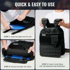 VEVOR Weight Vest Plates, 5.75 LB Pairs, Premium Steel Weighted plates, Contoured Ergonomic Fit – WODs, Additional Weight for Weight Vests, for Strength Training, Running, Fitness, Heavy Workouts