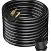 VEVOR Welder Extension Cord 40Amp 25ft 250V, Welding Power Cord with NEMA 6-50 Plug 8 Gauge 3 Prong for MIG,Lincoln,Plasma,Miller,TIG