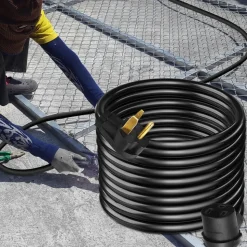 VEVOR Welder Extension Cord 40Amp 25ft 250V, Welding Power Cord with NEMA 6-50 Plug 8 Gauge 3 Prong for MIG,Lincoln,Plasma,Miller,TIG