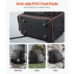 VEVOR Welding Backpack, 35.6L Welder Backpack for Tools and Helmet, 600D Polyester Extreme Gear Pack with Helmet Catch Bag, Multi-Purpose Gear Storage Bag for Welding, Outdoor Camping, Mountaineering