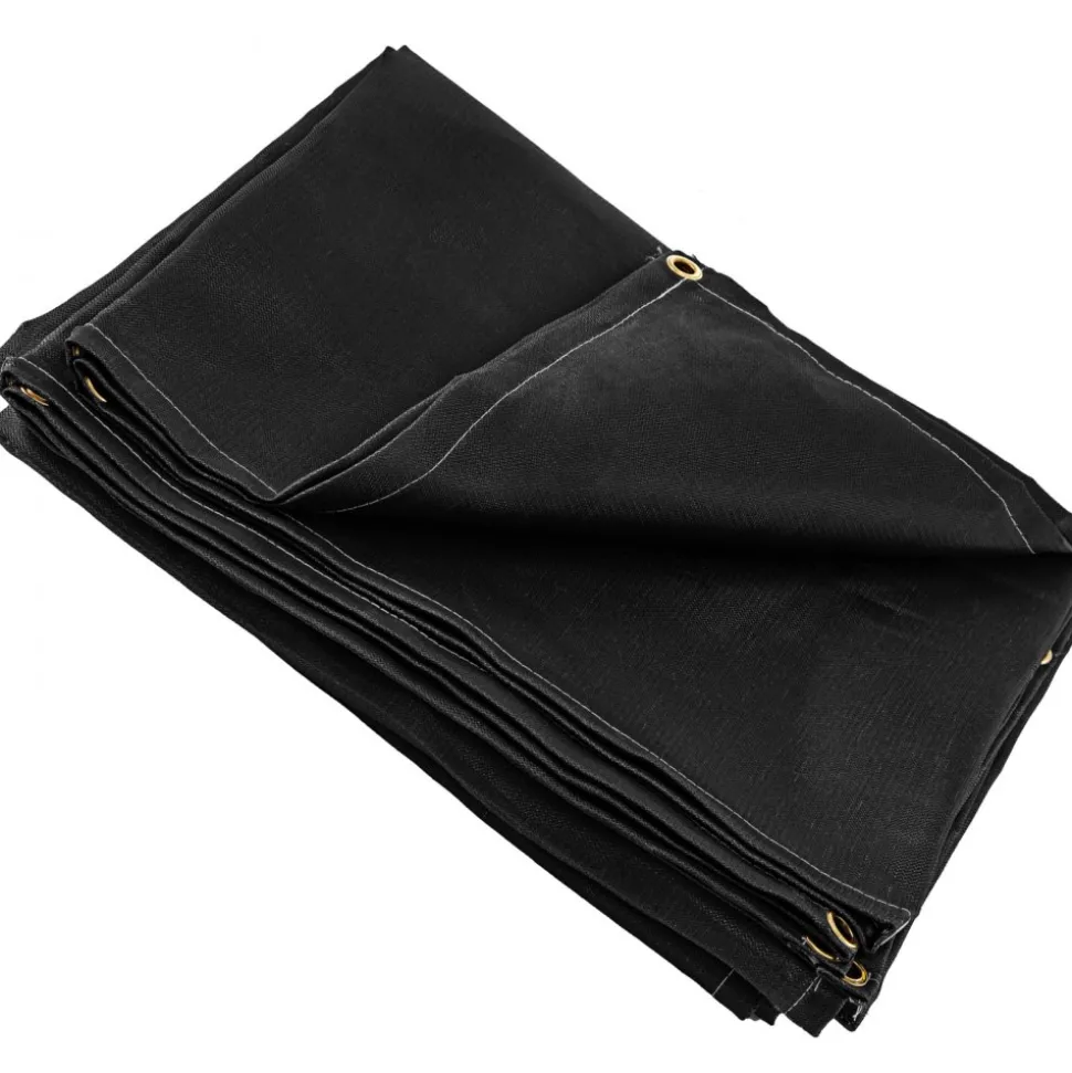 VEVOR Welding Blanket, 10 x 10 Foot Fiberglass Blanket, Up To 550 °C Heat-Resistant Fire Retardant Blanket with Premium Brass Grommets