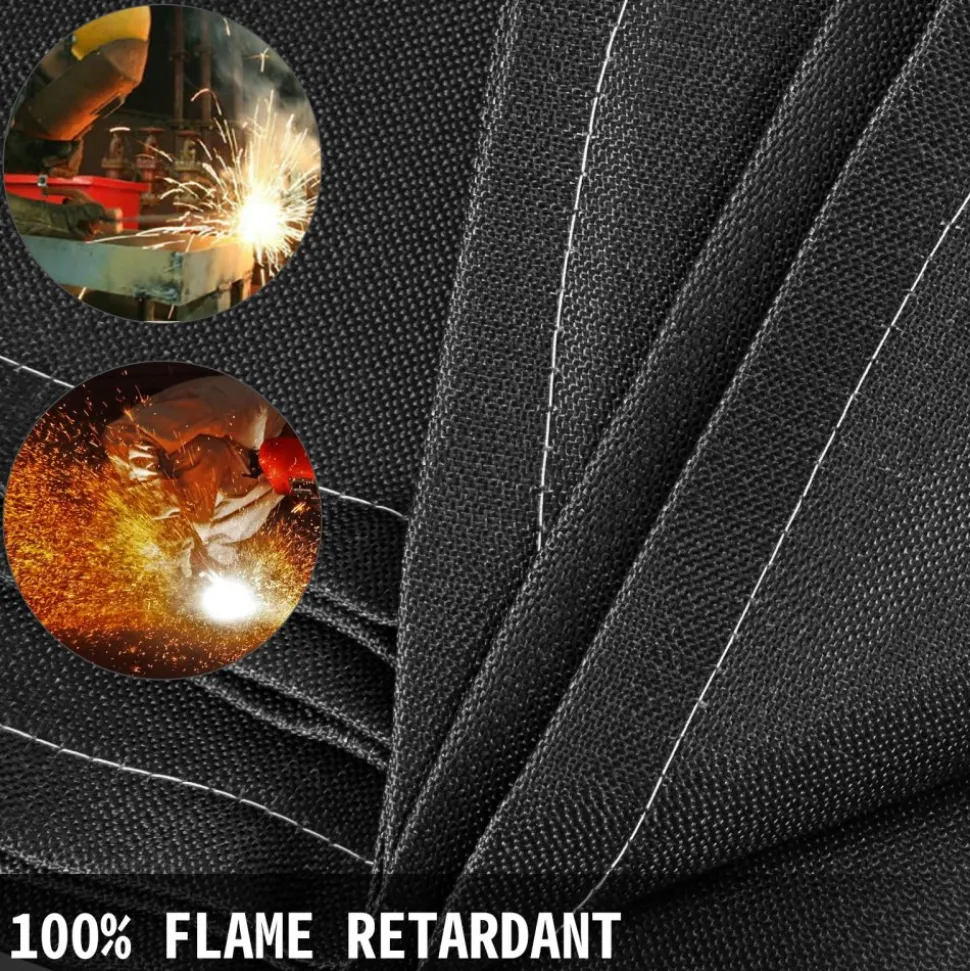 VEVOR Welding Blanket, 10 x 10 Foot Fiberglass Blanket, Up To 550 °C Heat-Resistant Fire Retardant Blanket with Premium Brass Grommets