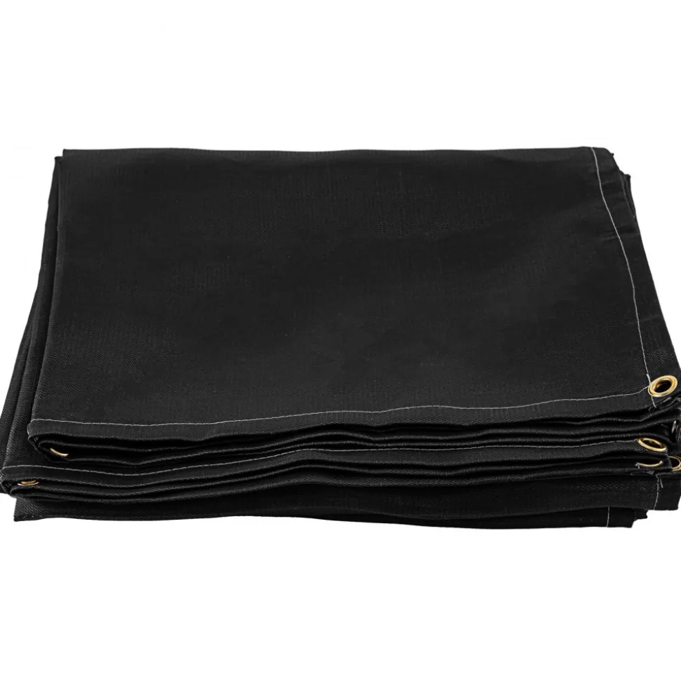 VEVOR Welding Blanket, 10 x 10 Foot Fiberglass Blanket, Up To 550 °C Heat-Resistant Fire Retardant Blanket with Premium Brass Grommets
