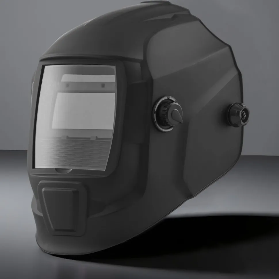 VEVOR Welding Helmet Auto Darkening, 3.66" x 1.69" True Color Welding Hood, Solar Powered Welder Mask 2 Arc Sensors, Shade 4/9-13 for TIG MIG ARC Weld Grinding - CRIUS Series (Matte Black)