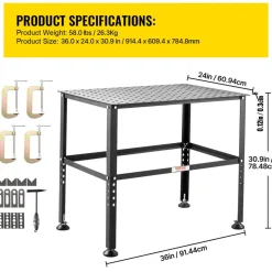 VEVOR Welding Table 36