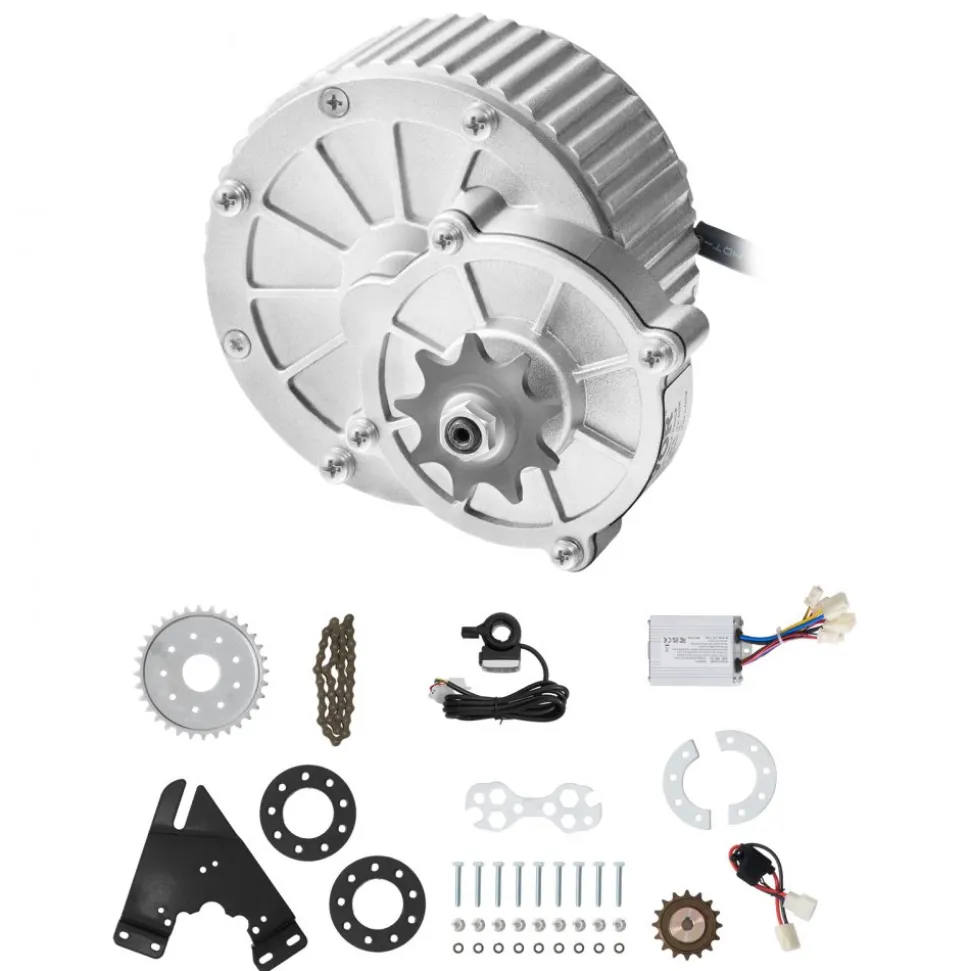 VEVOR 450W Electric Brushed DC Motor Kit - 36V 3000rpm Motor with Upgraded Speed Controller and Thumb Throttle Kit for Go Karts E-Bike Motorcycle Scooter
