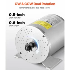 VEVOR 3000W Electric Brushless DC Motor Kit - 72V 4900rpm Motor with Upgraded Speed Controller and Throttle Grip Kit for Go Karts E-Bike Motorcycle Scooter DIY