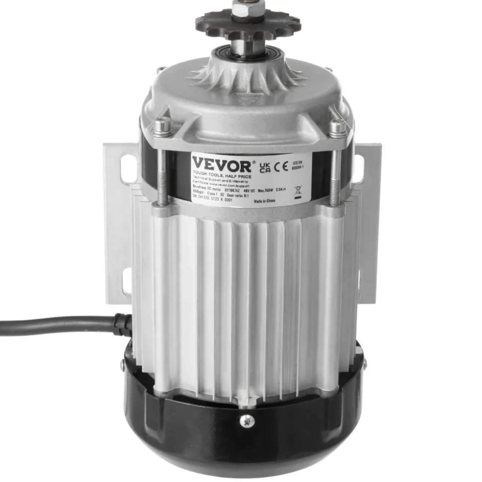 VEVOR 750W Electric Brushless DC Motor Kit - 48V 2700rpm Motor with Upgraded Speed Controller for Go Karts E-Bike Motorcycle Scooter