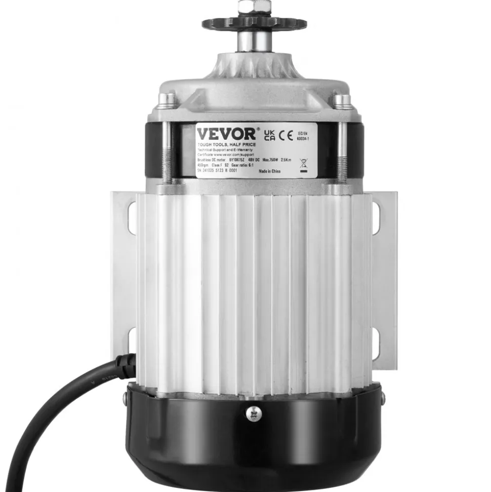 VEVOR 750W Electric Brushless DC Motor Kit - 48V 2700rpm Motor with Upgraded Speed Controller for Go Karts E-Bike Motorcycle Scooter