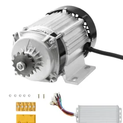 VEVOR 750W Electric Brushless DC Motor Kit - 48V 2700rpm Motor with Upgraded Speed Controller for Go Karts E-Bike Motorcycle Scooter