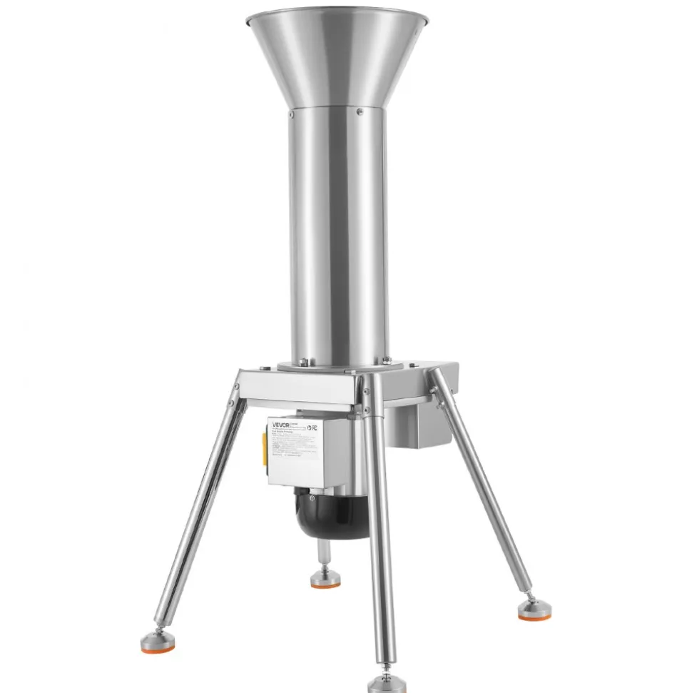 VEVOR 1100W Electric Fruit Apple Crusher, SUS304 Freestanding Crushing Machine, Grinds Whole Apples Up to 3.15" Dia, 164 KG/H Capacity, Cider Press for Apples, Pears, Pineapple, Guava, Carrot, Potato