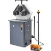 VEVOR 750W Electric Roll Bending Machine, 3-Roller Electric Pipe Bender Machine with Reversible Foot Switch, Support Horizontal/Vertical Operation (220V 60Hz 3-Phase, No Plug)