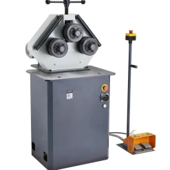 VEVOR 750W Electric Roll Bending Machine, 3-Roller Electric Pipe Bender Machine with Reversible Foot Switch, Support Horizontal/Vertical Operation (220V 60Hz 3-Phase, No Plug)