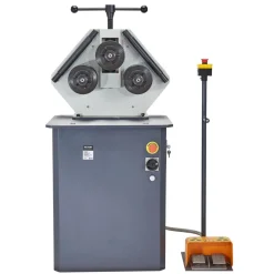 VEVOR 750W Electric Roll Bending Machine, 3-Roller Electric Pipe Bender Machine with Reversible Foot Switch, Support Horizontal/Vertical Operation (220V 60Hz 3-Phase, No Plug)