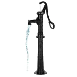 VEVOR Well Hand Pitcher Pump, 20 ft Max Lift, Antique Cast Iron Manual Hand Water Pump with Heightening Base, NPT 1-1/4 in Connection, Easy Installation, for Outdoor Garden, Pond, Yard, Farm, Black