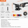 VEVOR Wet Polisher 800W, 4" Concrete Grinder with 6 Variable Speed and 7 Polishing Kits, Wet Grinder Machine for Marble, Granite, Stone, Rock, Tile, Equipped with a GFCI Switch, (700 - 3000 RPM)