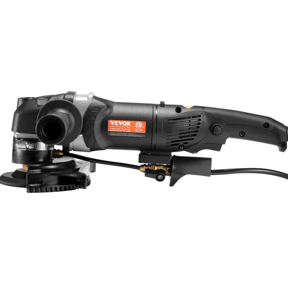 VEVOR Wet Polisher 800W, 4" Concrete Grinder with 6 Variable Speed and 7 Polishing Kits, Wet Grinder Machine for Marble, Granite, Stone, Rock, Tile, Equipped with a GFCI Switch, (700 - 3000 RPM)