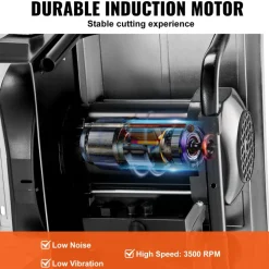 VEVOR Wet Tile Saw, 7-inch 65Mn Steel Blade, 3500 RPM Induction Motor, Tile Cutter Wet Saw with Water Reservoir, 0-45 Degrees Miter Angle for Cutting Tiles and Stones, for DIY Enthusiasts