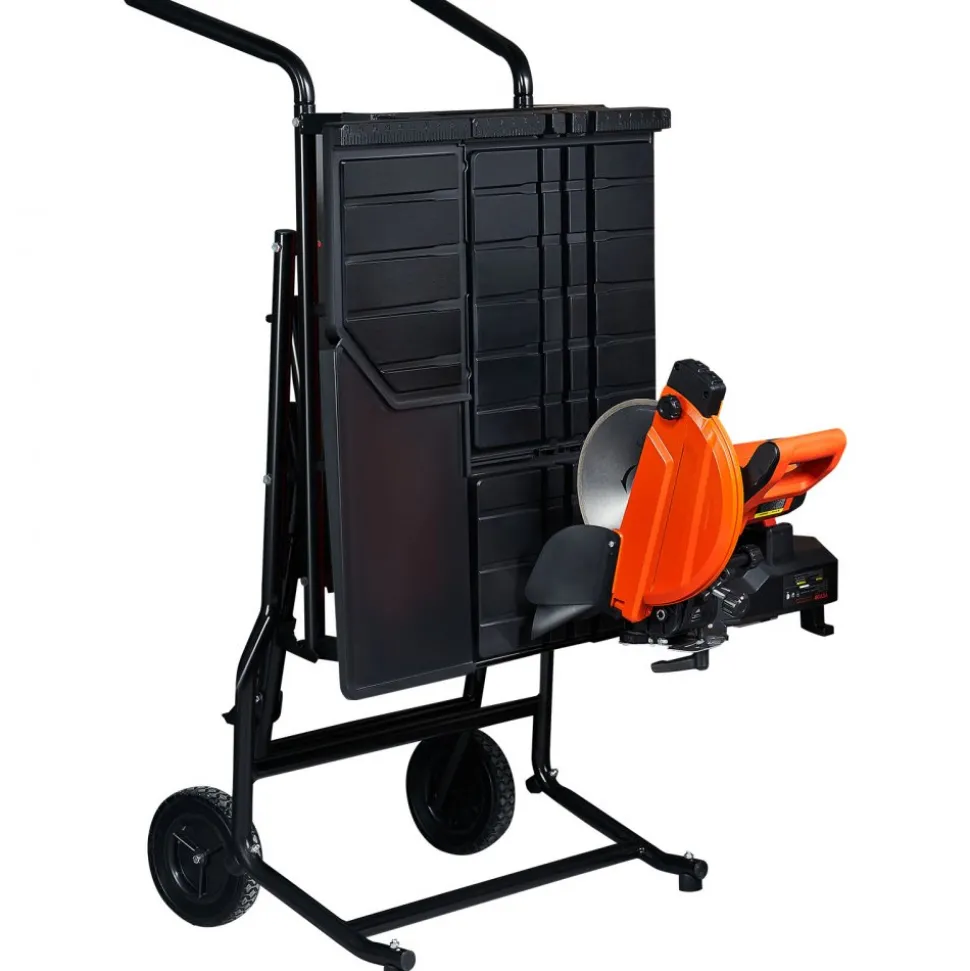 VEVOR Wet Tile Saw with Stand, 10-inch 65Mn Steel Blade, 4500 RPM Motor, Tile Cutter Wet Saw with Water Reservoir and Casters, 0-45 Degrees Miter Angle for Cutting Tiles, Floor Tiles, and Stones
