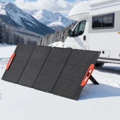 VEVOR 150W Foldable Monocrystalline Solar Panel, 23% Efficiency Portable ETFE Mono Solar Panel Charger with MC4 Output, Type-C, QC3.0 USB & DC Ports, IP67 Waterproof for Power Stations Camping Hiking