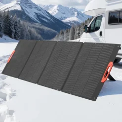 VEVOR 300W Foldable Monocrystalline Solar Panel, 23% High-Efficiency Portable Mono Solar Panel Charger with MC4 Output & 10-in-1 DC Adapters, IP67 Waterproof for Power Stations, Camping, Hiking Trips