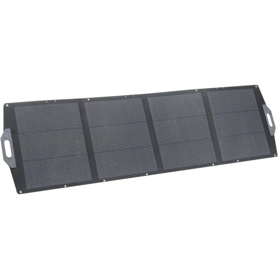 VEVOR 200W Foldable Solar Panel, 24% High-Efficiency Portable Monocrystalline Solar Panel Charger with MC4 Output, USB-A, Type-C & DC Ports, IP67 Waterproof for Power Stations, Camping, Hiking Trips