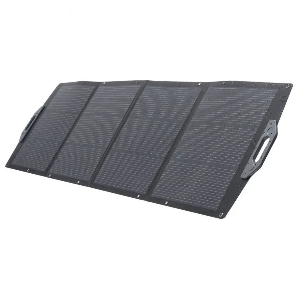 VEVOR 200W Foldable Solar Panel, 24% High-Efficiency Portable Monocrystalline Solar Panel Charger with MC4 Output, USB-A, Type-C & DC Ports, IP67 Waterproof for Power Stations, Camping, Hiking Trips