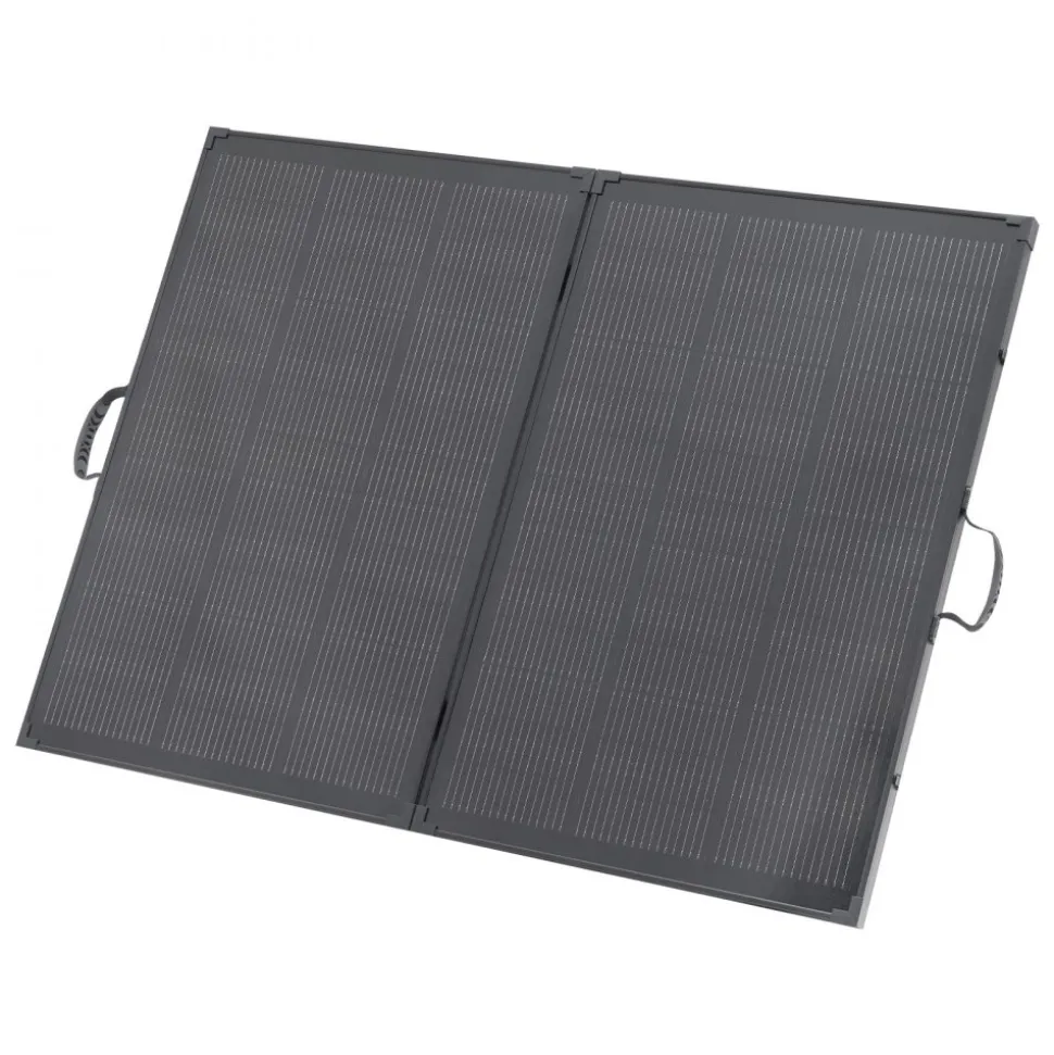VEVOR 200W Foldable Solar Panel with Frame, 23% High-Efficiency Portable Monocrystalline Solar Panel Charger with 30A PWM Controller & MC4 Output, IP67 Waterproof for Camping, Hiking, RV Trips