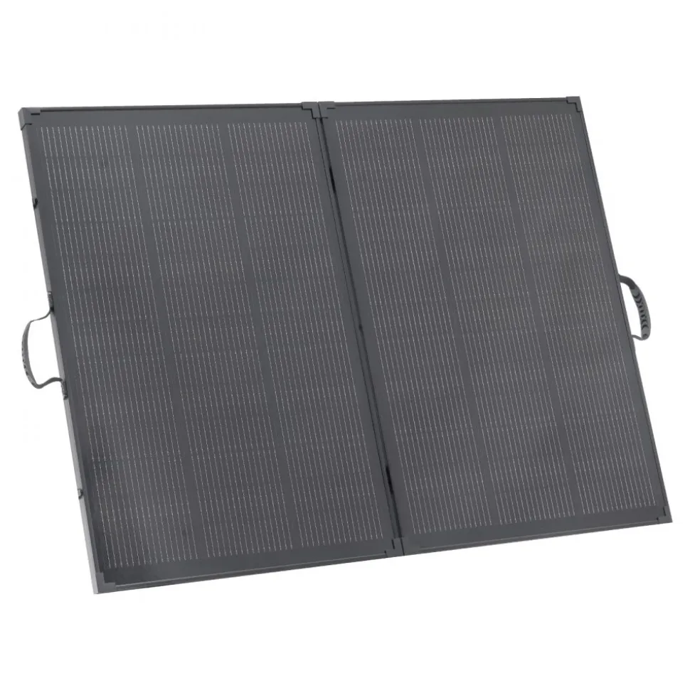 VEVOR 200W Foldable Solar Panel with Frame, 23% High-Efficiency Portable Monocrystalline Solar Panel Charger with 30A PWM Controller & MC4 Output, IP67 Waterproof for Camping, Hiking, RV Trips