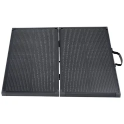VEVOR 100W Foldable Solar Panel with Frame, 16BB N-Type Portable Monocrystalline Solar Panel Charger 24% Efficiency, IP67 Waterproof with 30A PWM Controller & MC4 Output for Camping, Hiking, RV Trips