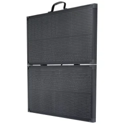 VEVOR 100W Foldable Solar Panel with Frame, 16BB N-Type Portable Monocrystalline Solar Panel Charger 24% Efficiency, IP67 Waterproof with 30A PWM Controller & MC4 Output for Camping, Hiking, RV Trips