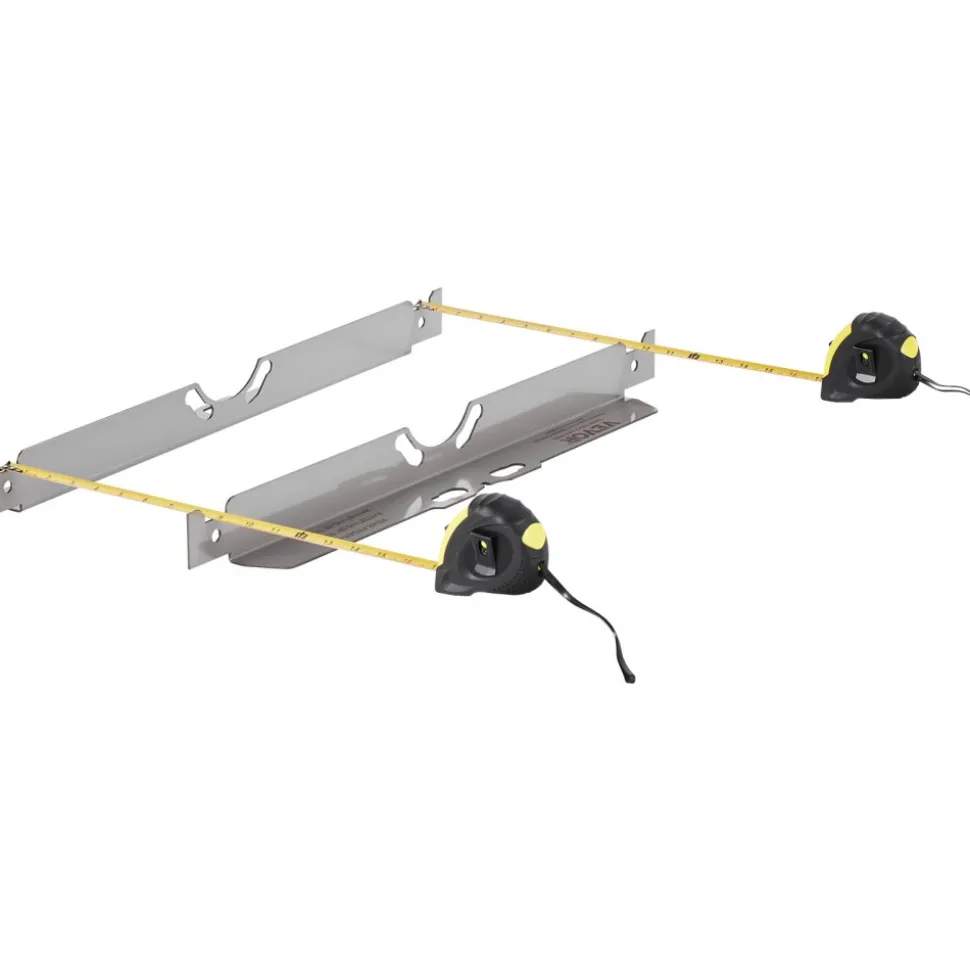 VEVOR Wheel Alignment Tool, 2-Pack Toe Alignment Toe Plates, Stainless Steel Wheel Alignment Tool Plate, Toe Angle Accurate Measurement, Includes 2 Measuring Tapes & Conversion Chart