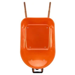 VEVOR Wheelbarrow Cart, 6 Cu. Ft. Load & 330 lbs Capacity, One Wheel Garden Dump Cart Wheel Barrow with Metal Handle &  16