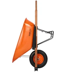 VEVOR Wheelbarrow Cart, 6 Cu. Ft. Load & 330 lbs Capacity, One Wheel Garden Dump Cart Wheel Barrow with Metal Handle &  16