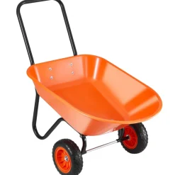 VEVOR Wheelbarrow Cart, 5 Cu. Ft. Load & 397 lbs Capacity, 2 Wheels Garden Dump Cart, Garden Wagon with Handle & 10