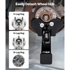 VEVOR Wheel Bearing Hub Removal Tool Kit, Compatible with All Axle Bolt Hubs 5, 6, 8 Lug Hubs Buster Puller, Universal Wheel Hub Shocker, Wheel Hub Buster Tool with Nuts & Washers for Sedan SUV Truck