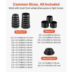 VEVOR Wheel Bearing Press Kit, 23 PCS FWD Bearing Puller Tools, for Front Wheel Drive Bearing Removal and Installation, Wheel Bearing Tool with Sliding Screw, Bushings, Sleeve Plates, Storage Case