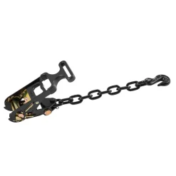 VEVOR Wheel Chock Tie-Down Kit, Chock-Style Trailer Tie Down Strap, Car Tie Down Kit with Buckle, Break Strength 4380 lbs & Working Load 1460 lbs Motorcycle Tie-Down System E-Hooks for ATVs, UTVs