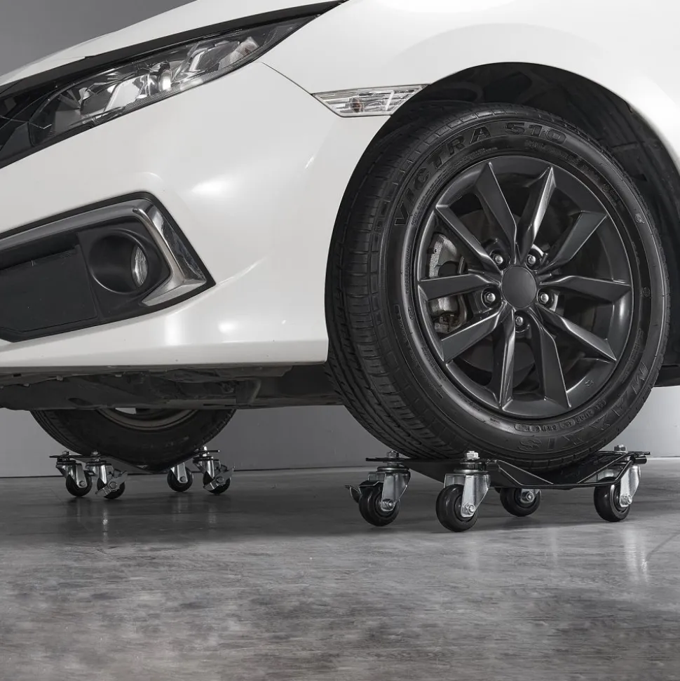 VEVOR Wheel Dolly, 6000 lbs/2722 kg Car Moving Dolly, Wheel Dolly Car Tire Stake Set of 4 Piece, Heavy-duty Car Tire Dolly Cart Moving Cars, Trucks, Trailers, Motorcycles, and Boats