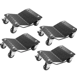 VEVOR Wheel Dolly, 6000 lbs/2722 kg Car Moving Dolly, Wheel Dolly Car Tire Stake Set of 4 Piece, Heavy-duty Car Tire Dolly Cart Moving Cars, Trucks, Trailers, Motorcycles, and Boats