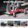 VEVOR Wheel Dolly, Max Capacity 1500 Lbs Car Dolly, Car Jack Dolly Lifter with 360° Rotatable Wheels, Heavy Duty Vehicle Positioning Ratchet Tire Jack, for Vehicle Car Auto Repair Moving, Set of 4